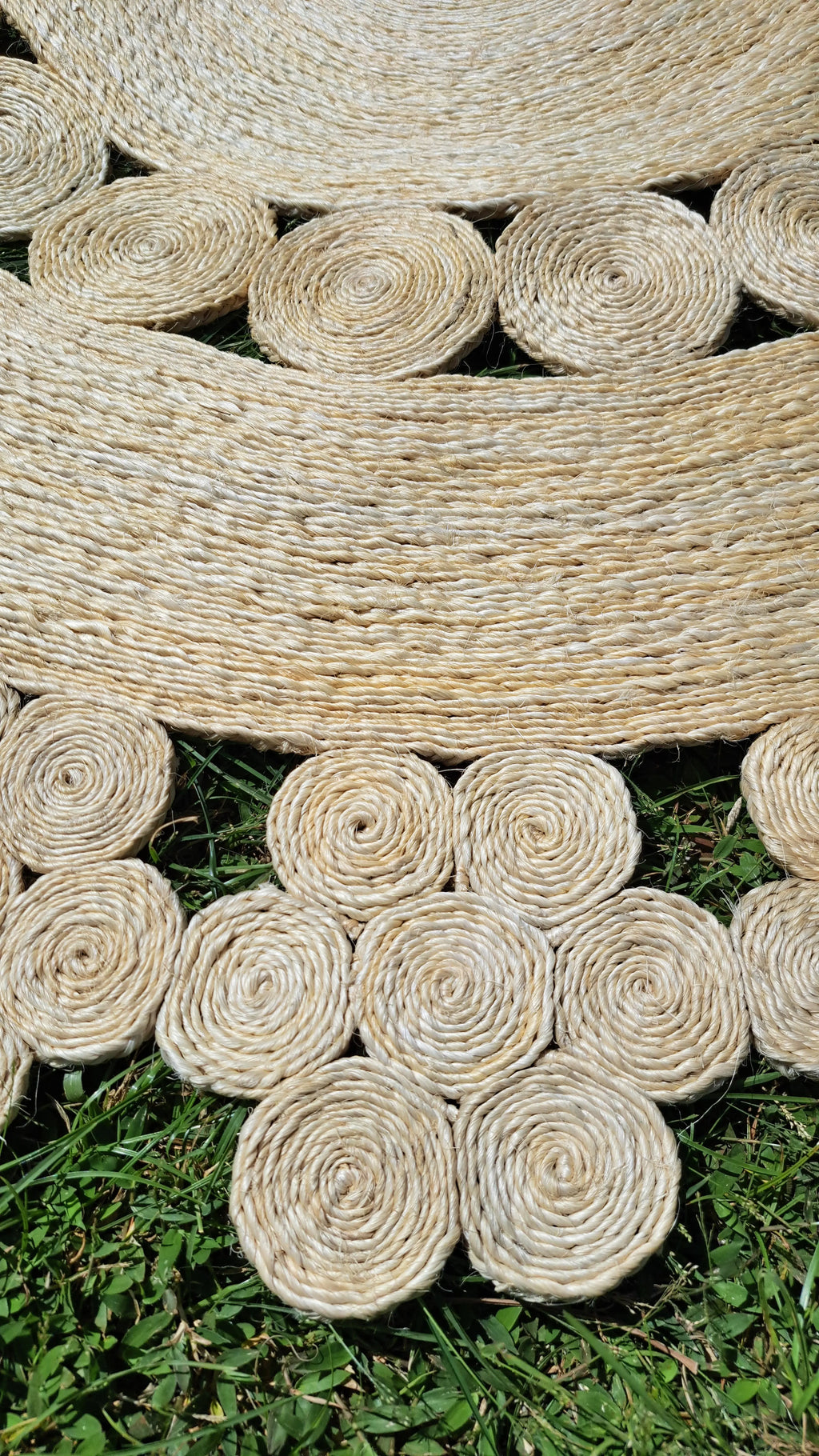 Tapis Rond en Sisal "Flora" (150cm) Maison Sisal