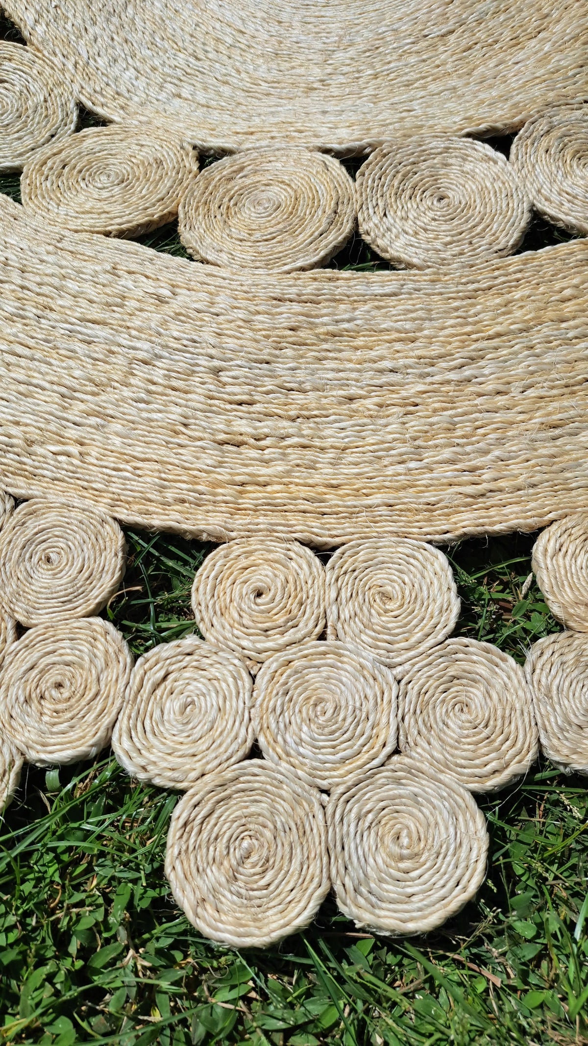 Tapis Rond en Sisal "Flora" (150cm) Maison Sisal