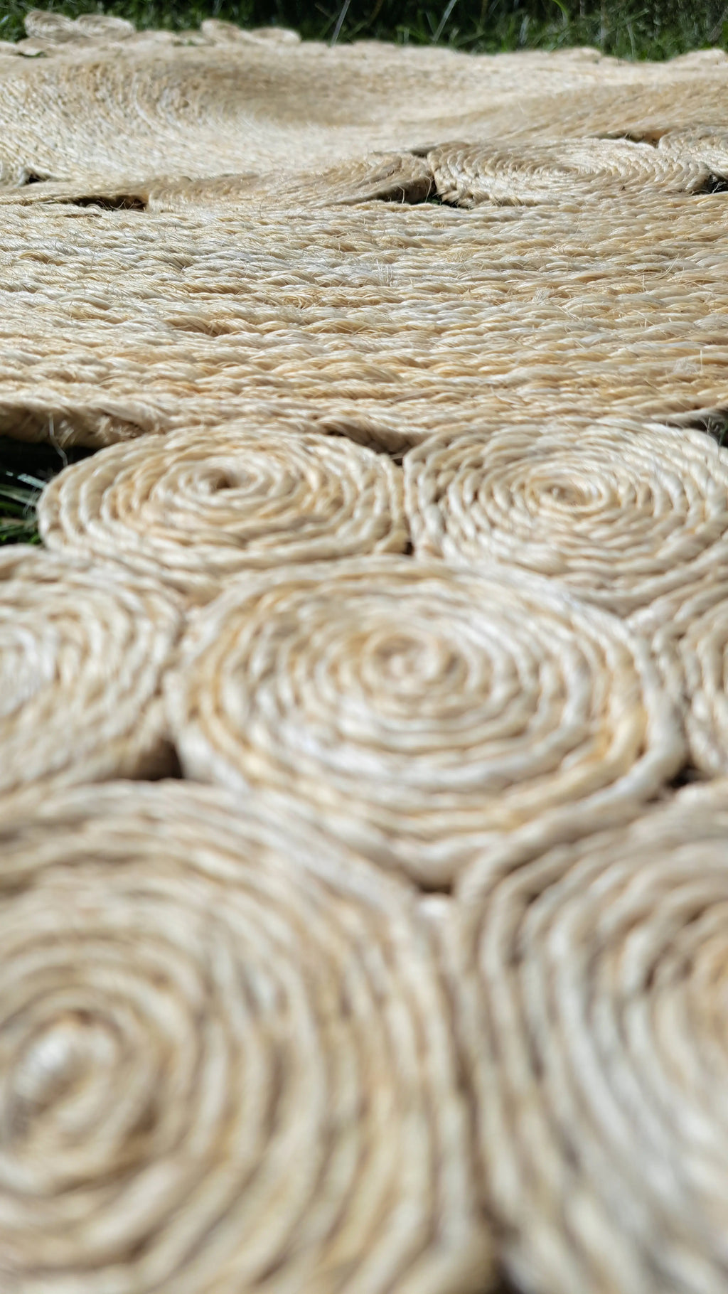 Tapis Rond en Sisal "Flora" (150cm) Maison Sisal