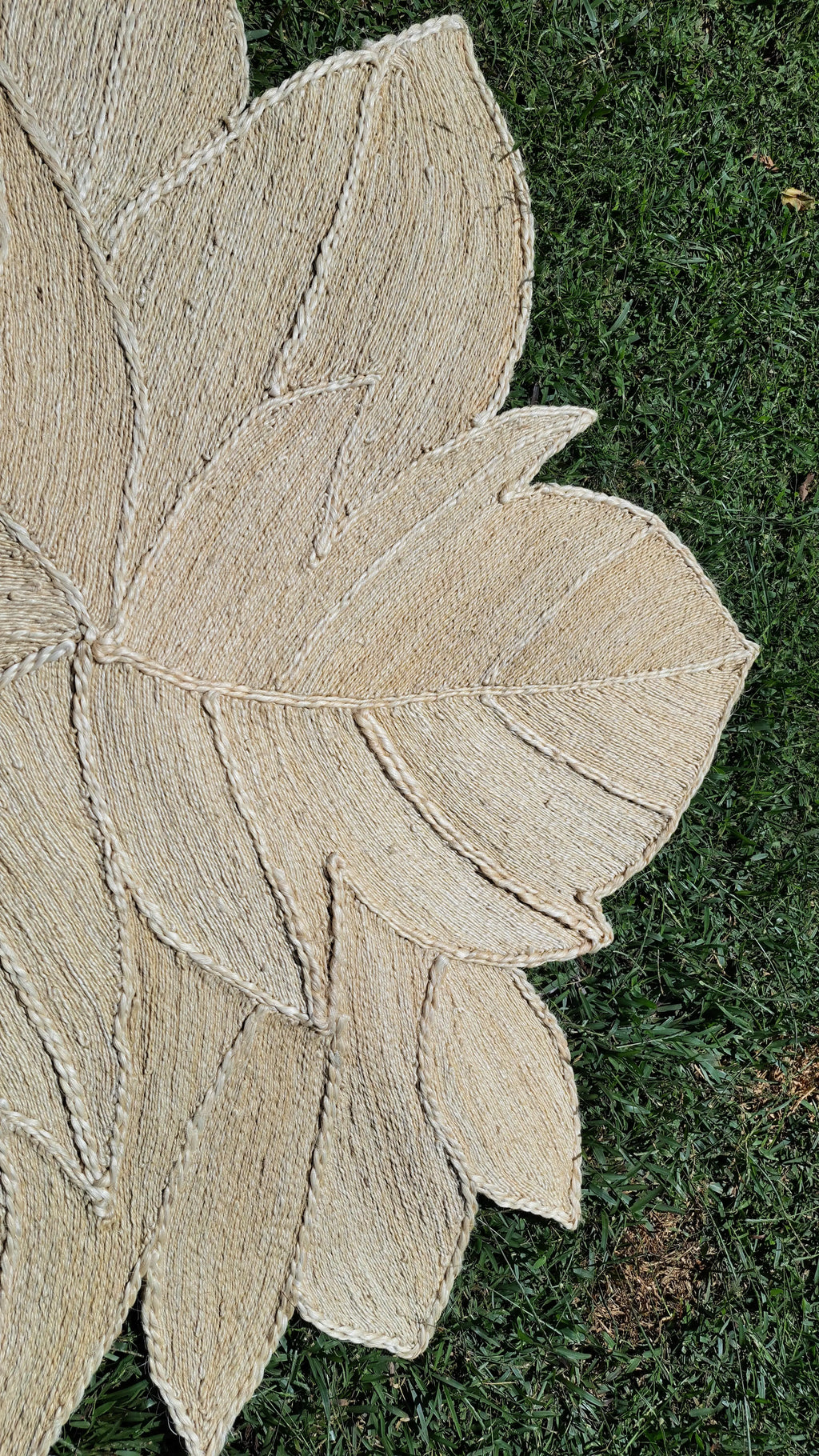 Tapis en Sisal "Feuille" (150cm) Maison Sisal