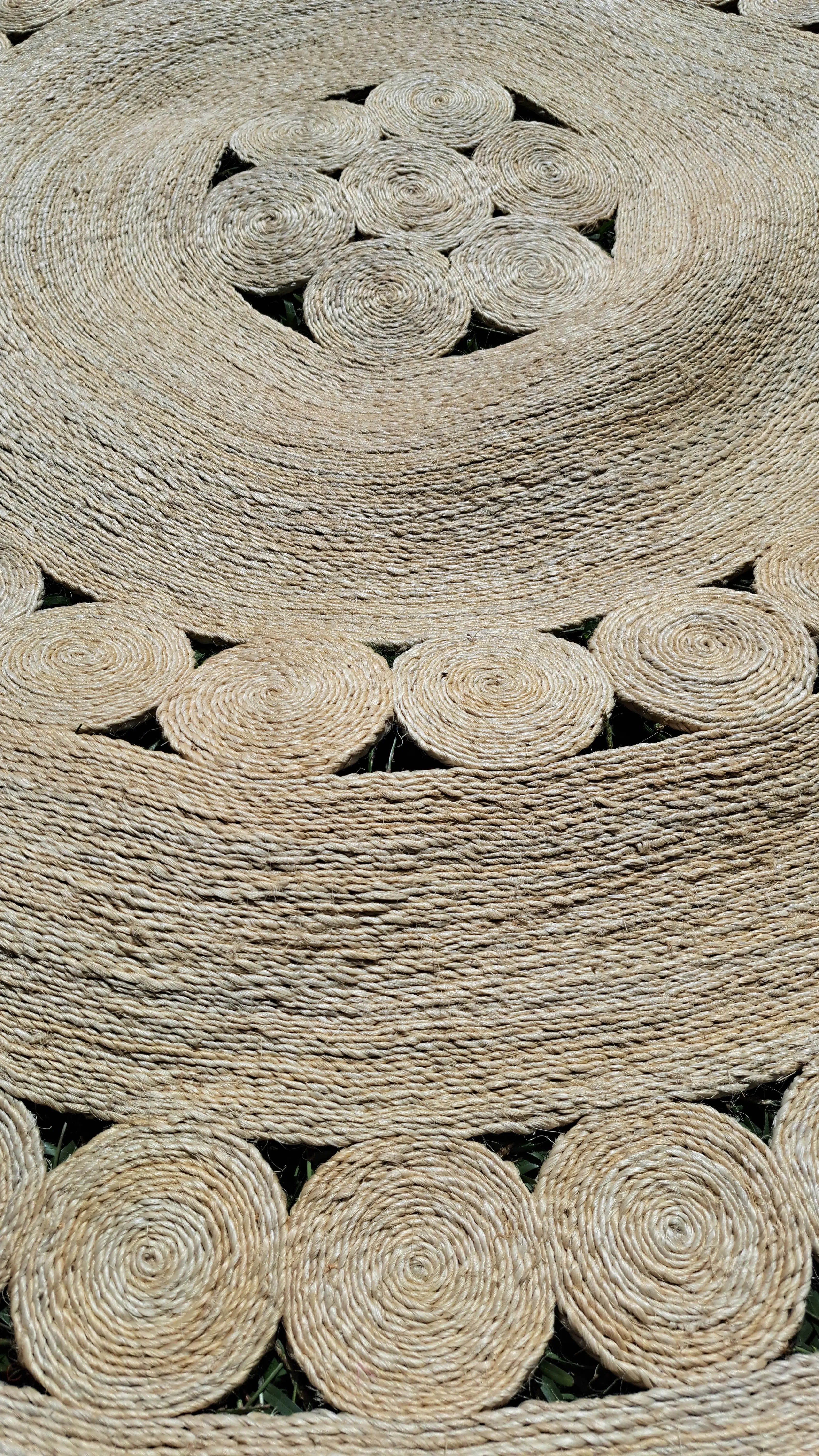 Tapis en Sisal "Rond de rond" (180cm) Maison Sisal
