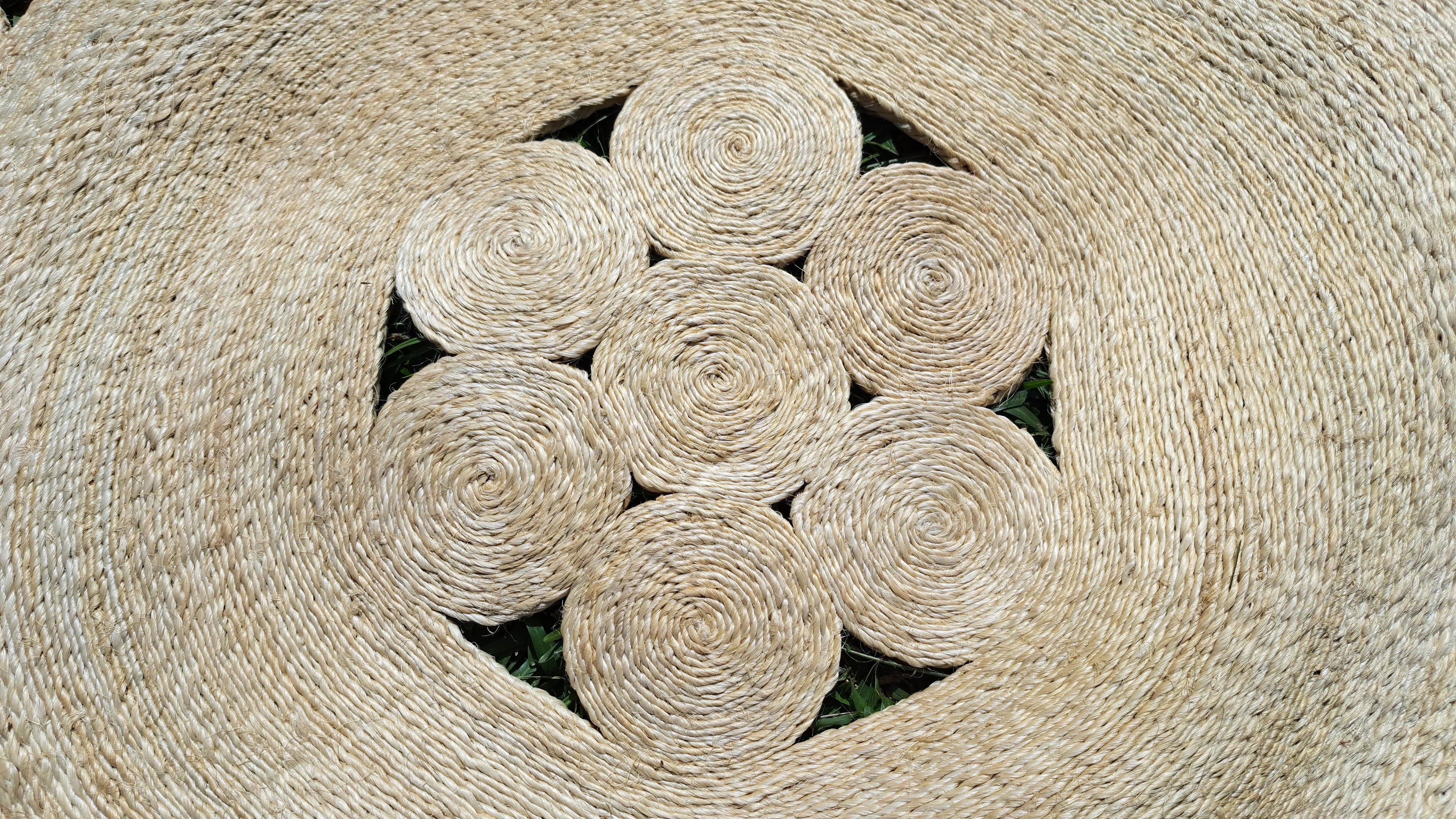 Tapis en Sisal "Rond de rond" (180cm) Maison Sisal