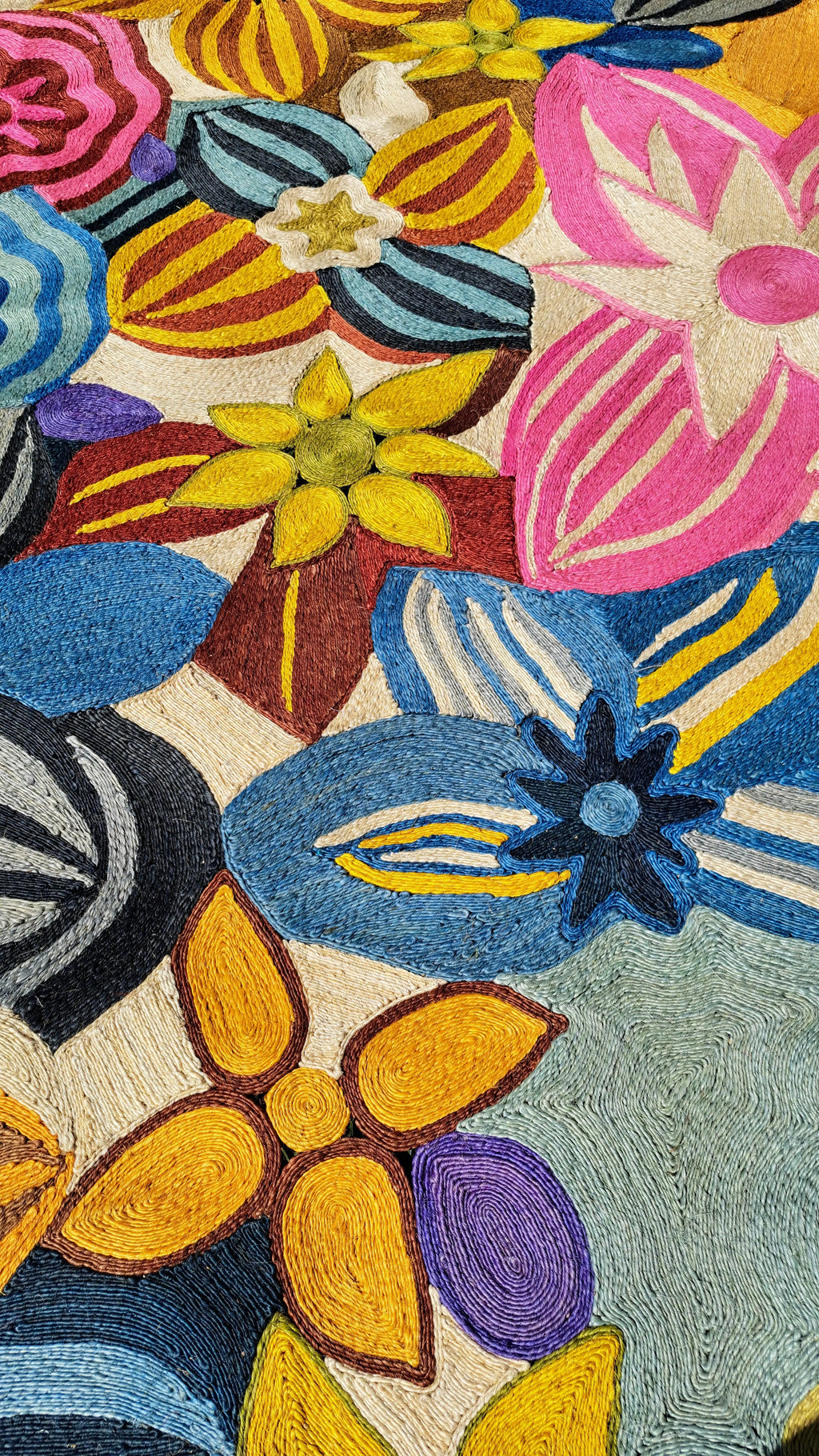 Tapis en Sisal "Milles fleurs" (2m*3m) Maison Sisal