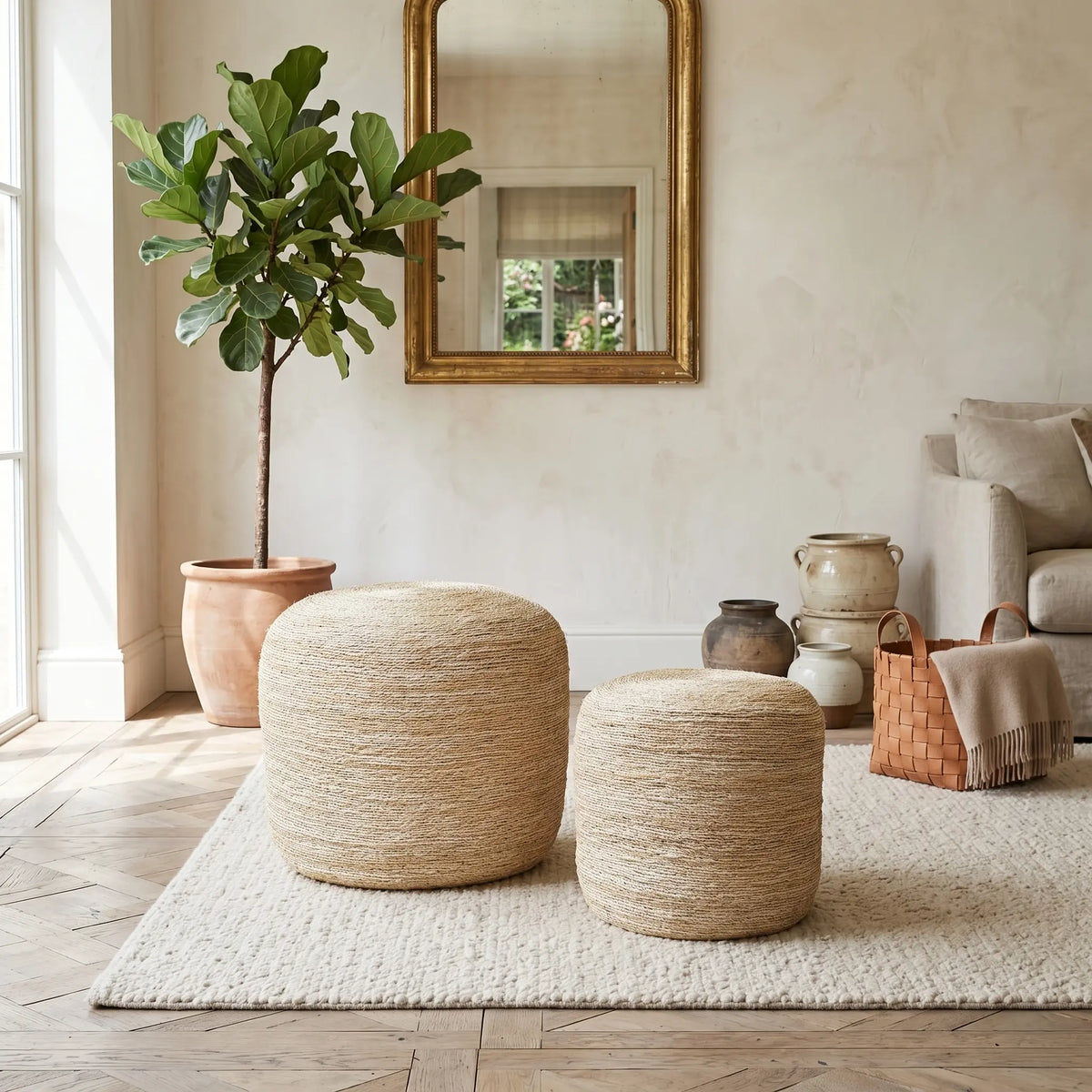 Pouf en Sisal Maison Sisal