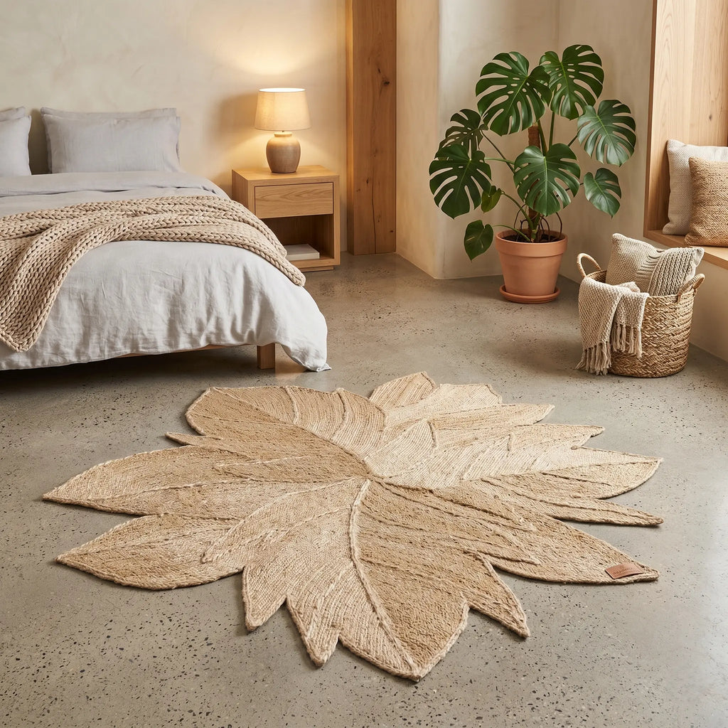 Tapis en Sisal "Feuille" (150cm) Maison Sisal