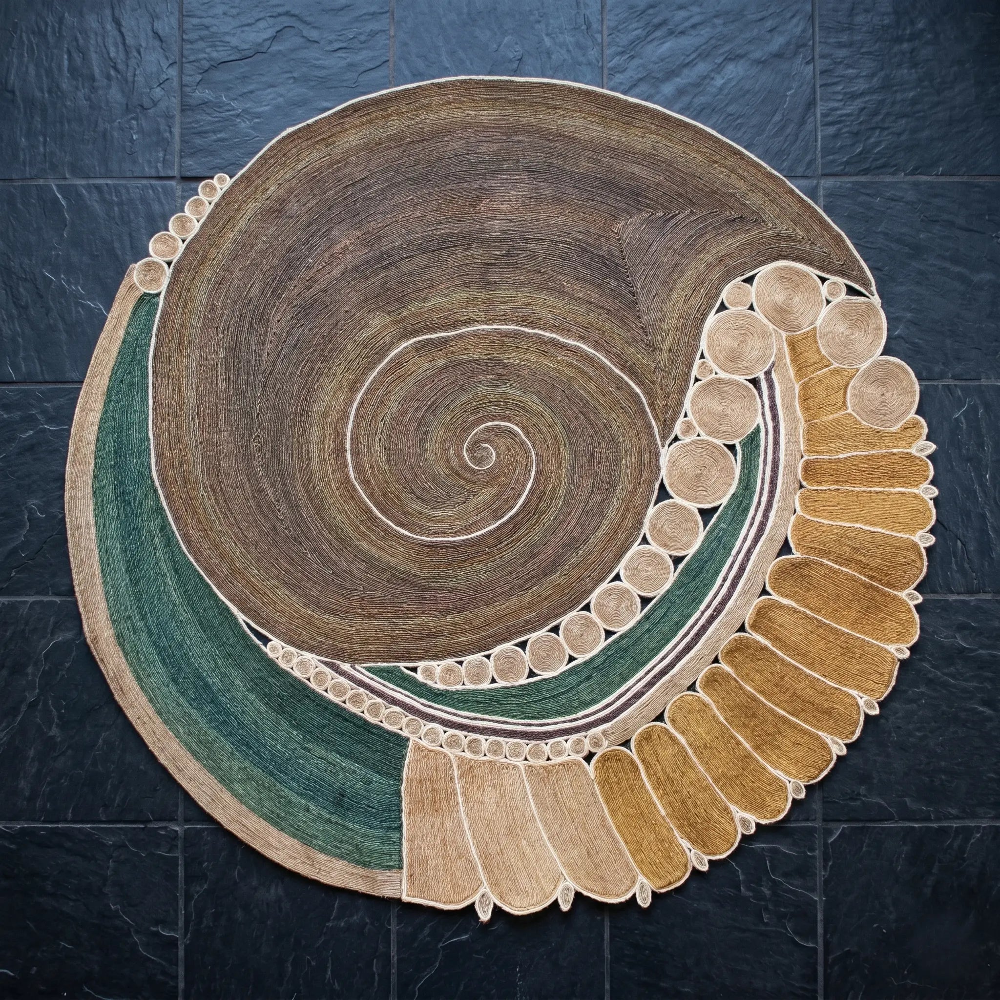 Tapis Rond en Sisal "Nautilus" (200 cm) Maison Sisal
