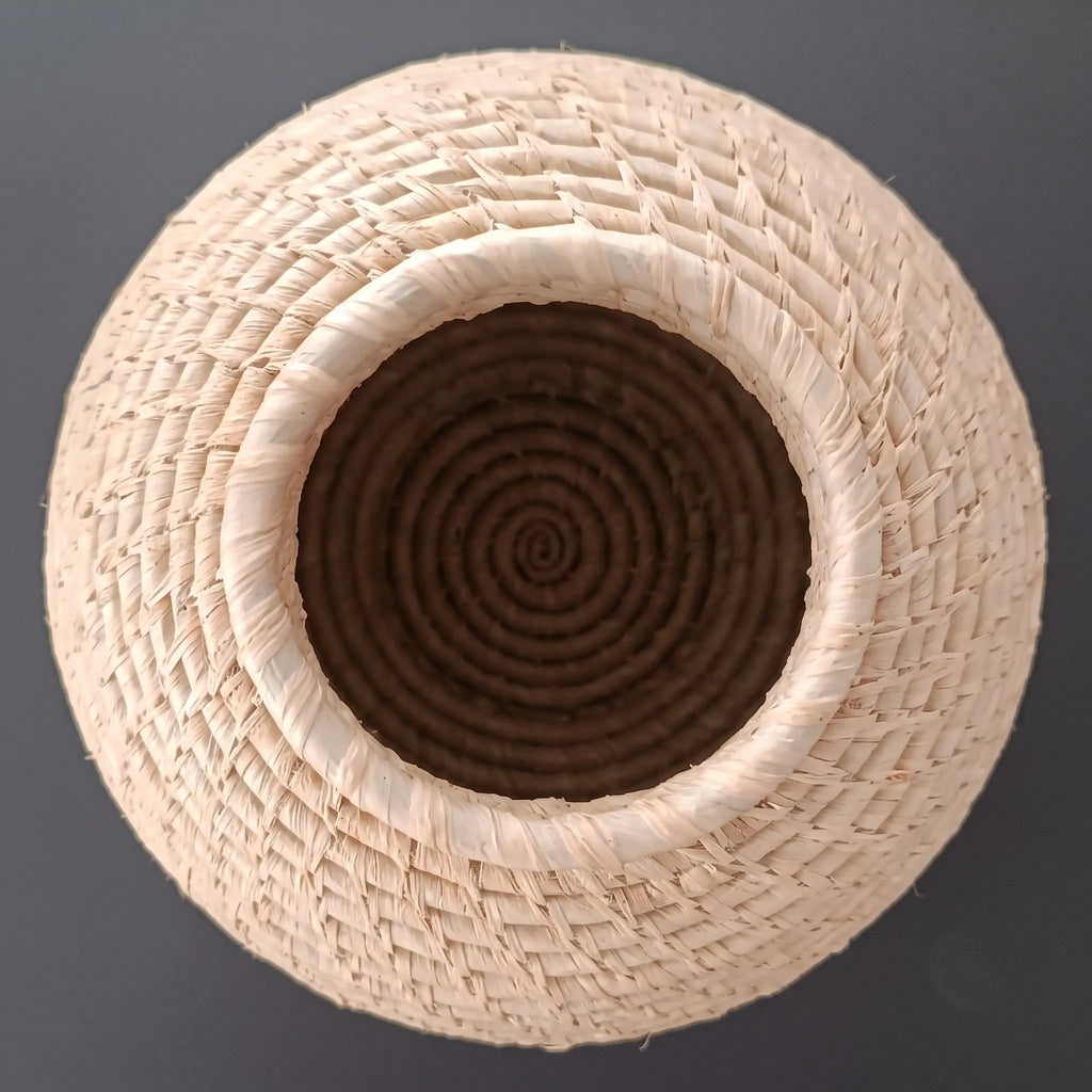 Vase en Raphia (23cm) Maison Sisal