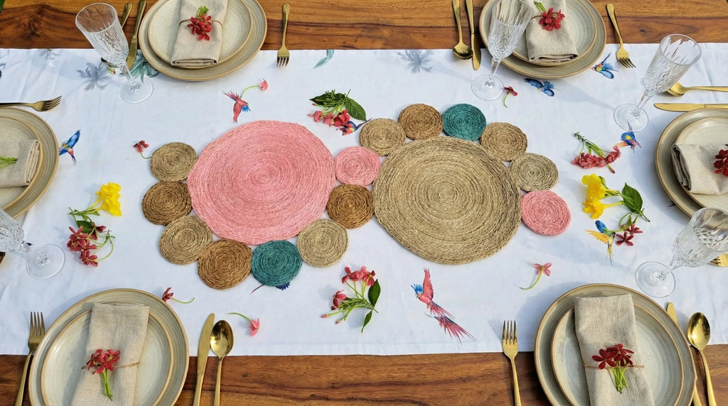 Chemin de table en Sisal (1 mètre) Maison Sisal