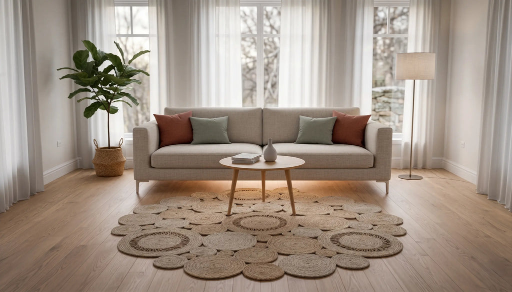 Tapis en Sisal "Bulle" (120cm) Maison Sisal