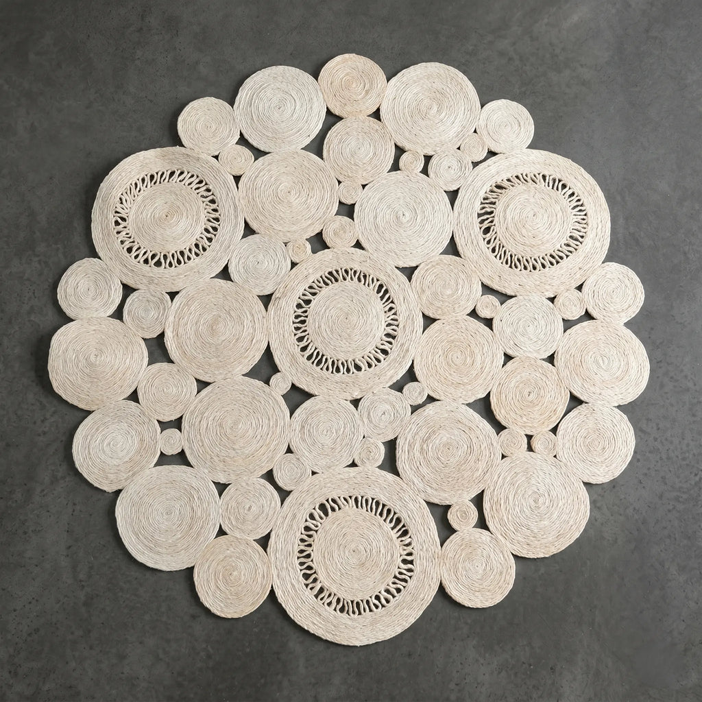 Tapis en Sisal "Bulle" (120cm) Maison Sisal