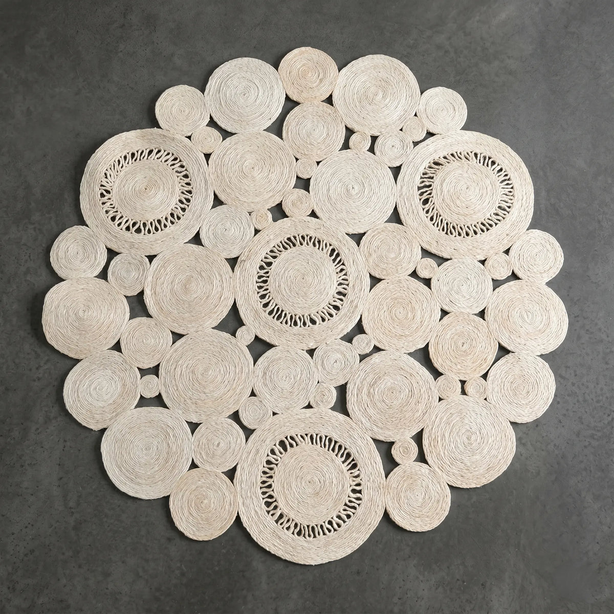 Tapis en Sisal "Bulle" (120cm) Maison Sisal