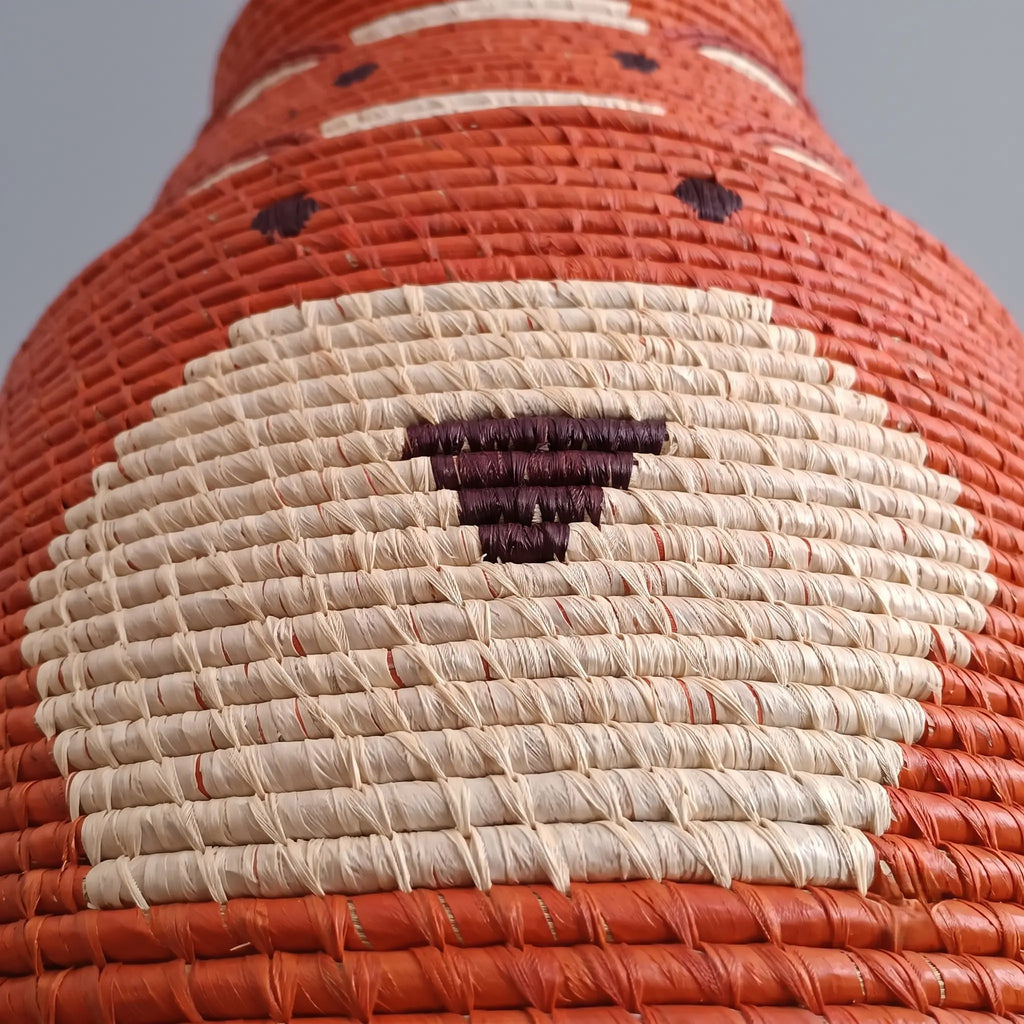 Corbeilles en Raphia Tête d'ours Maison Sisal