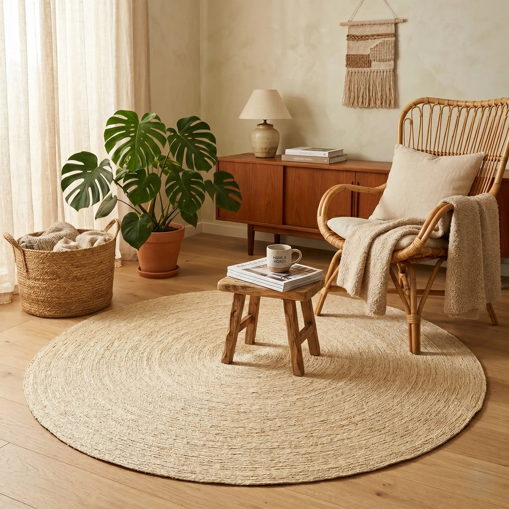 Tapis Rond en Sisal "Disque" (150cm) Maison Sisal