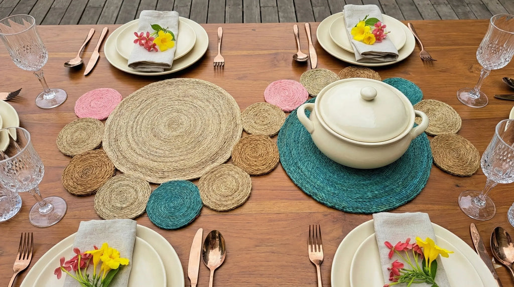 Chemin de table en Sisal (1 mètre) Maison Sisal