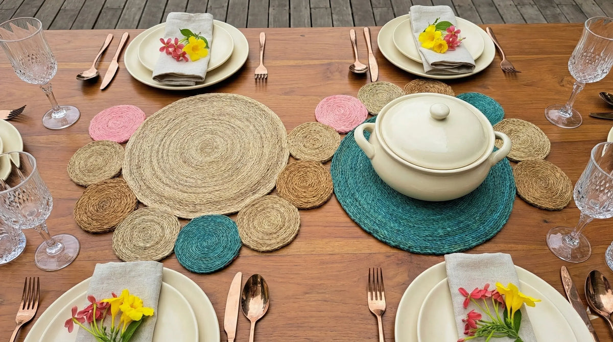 Chemin de table en Sisal (1 mètre) Maison Sisal
