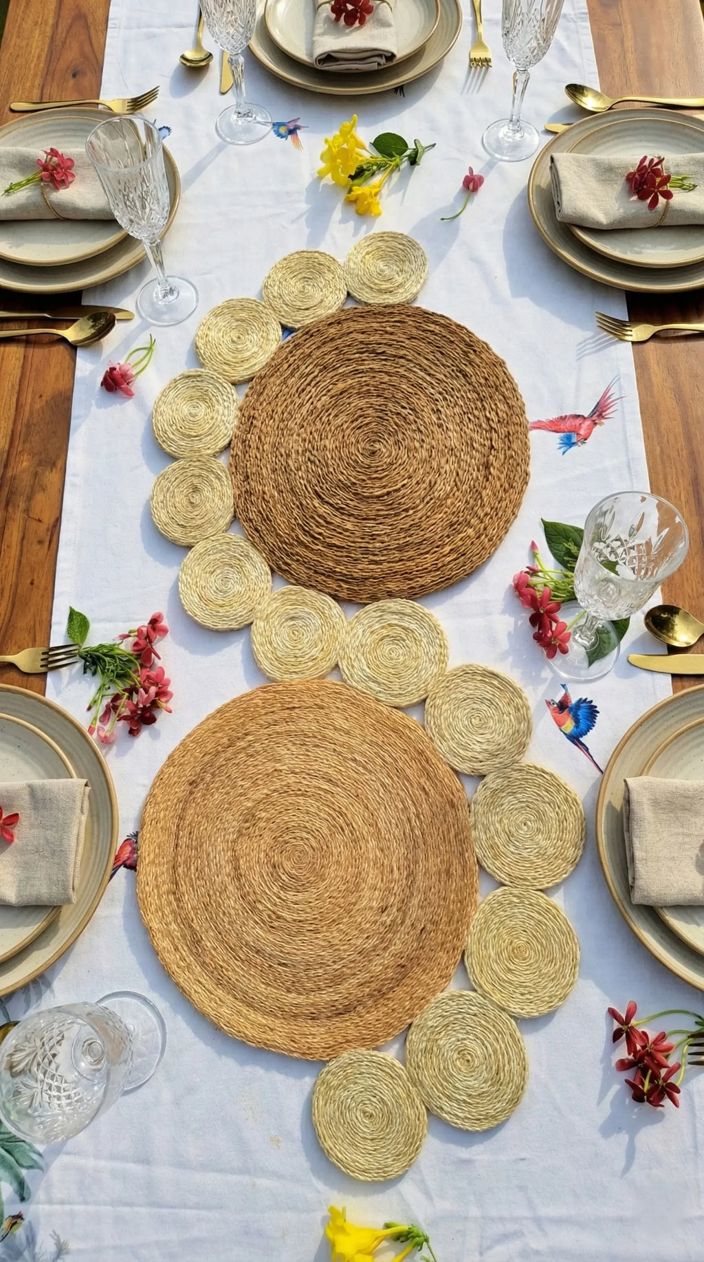 Chemin de table en Sisal (1 mètre) Maison Sisal
