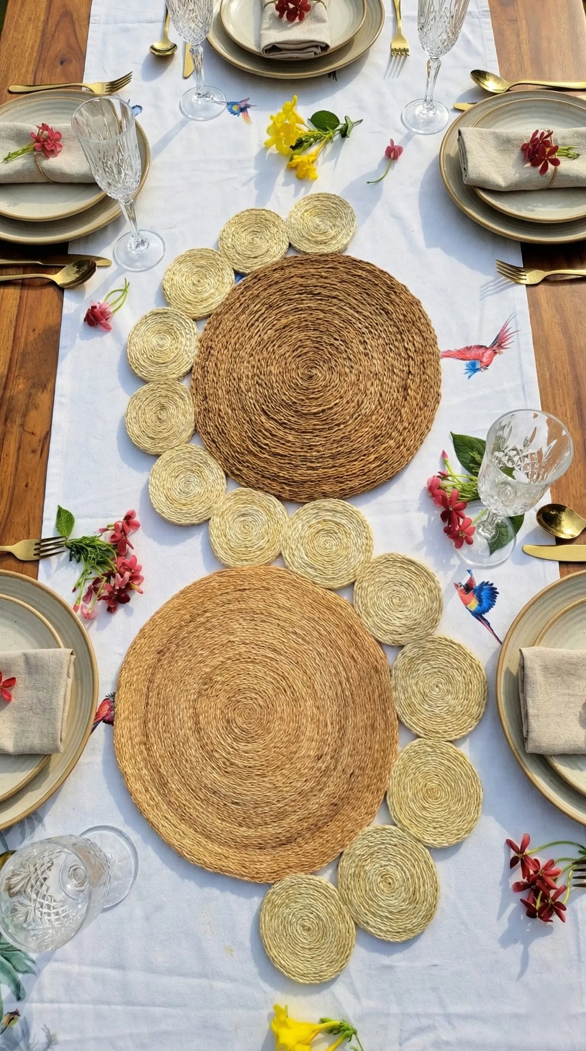 Chemin de table en Sisal (1 mètre) Maison Sisal