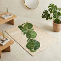 Tapis en Sisal "Feuilles Tropicales" (1m*1,50m) Maison Sisal