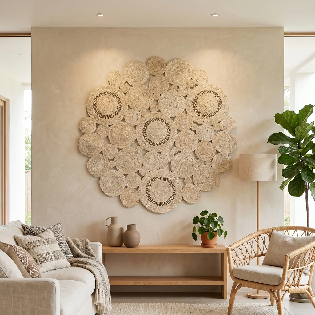 Tapis en Sisal "Bulle" (120cm) Maison Sisal