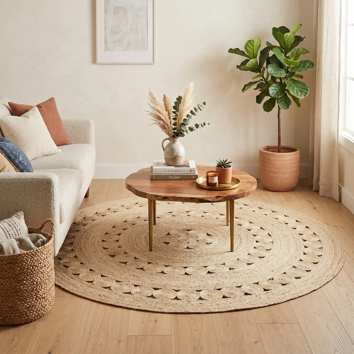 Tapis en Sisal "Rond de rond" (180cm) Maison Sisal