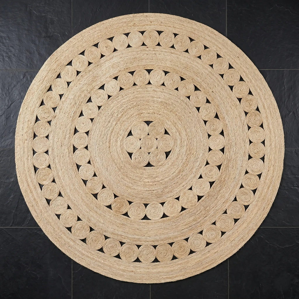 Tapis en Sisal "Rond de rond" (180cm) Maison Sisal