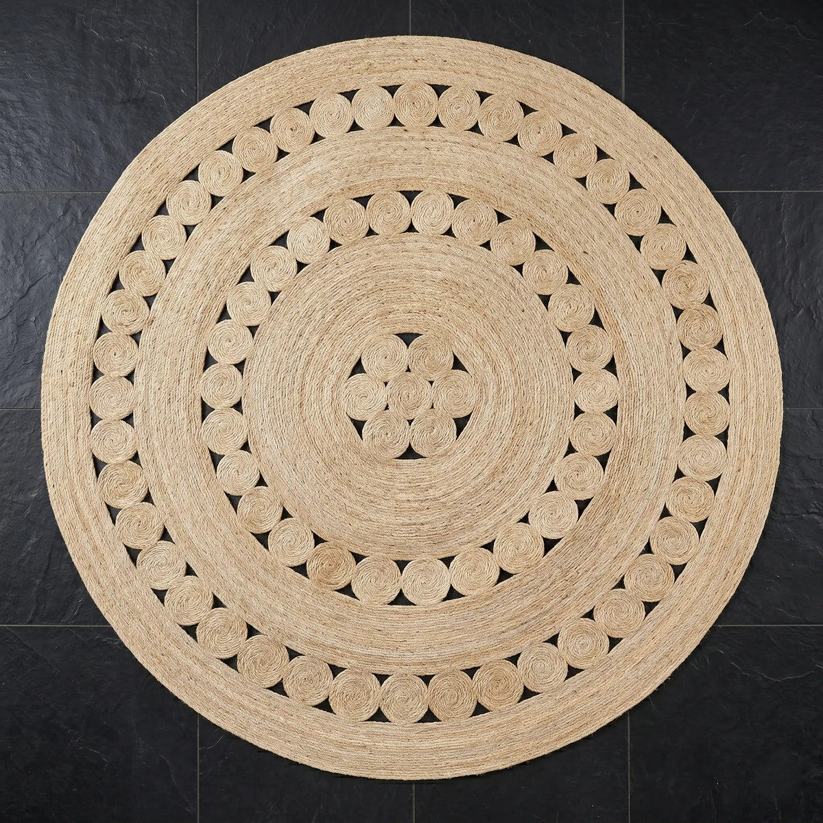 Tapis en Sisal "Rond de rond" (180cm) Maison Sisal