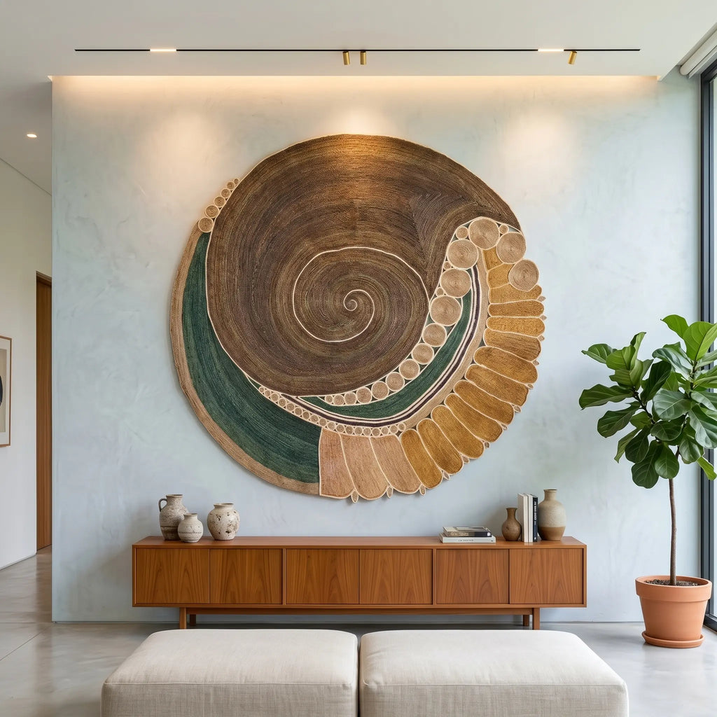 Tapis Rond en Sisal "Nautilus" (200 cm) Maison Sisal