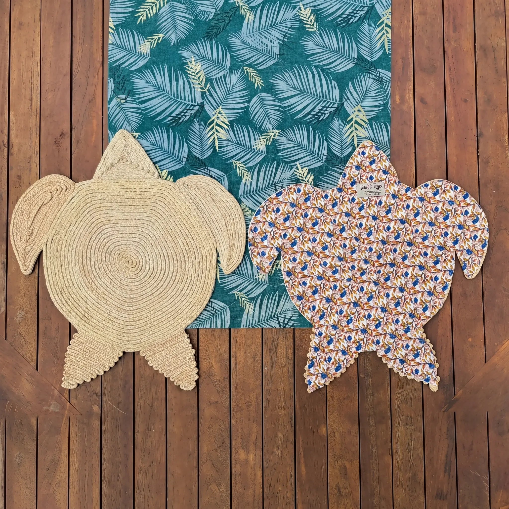 6 sets de table Raphia Tortue Maison Sisal