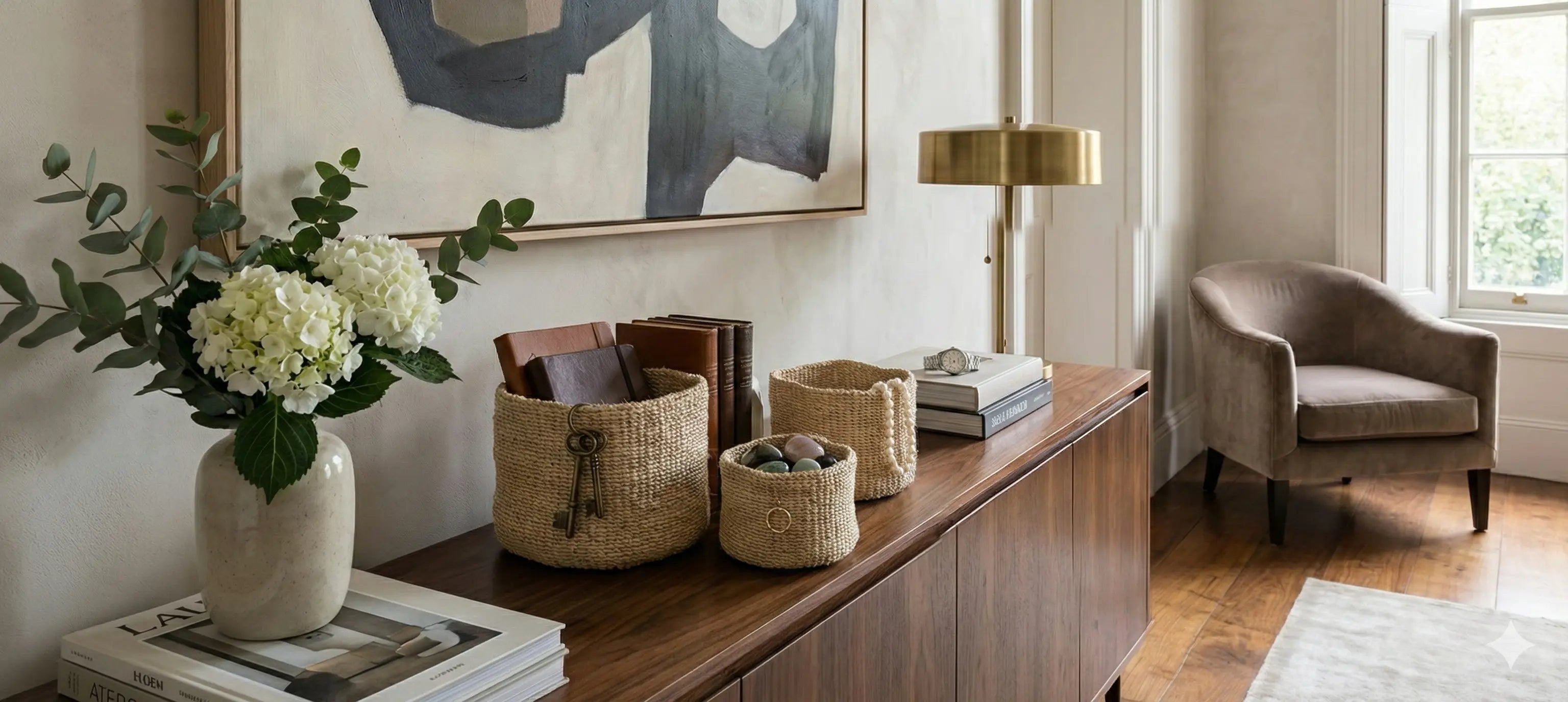 Trio de corbeilles en Sisal (18 à 25cm) Maison Sisal