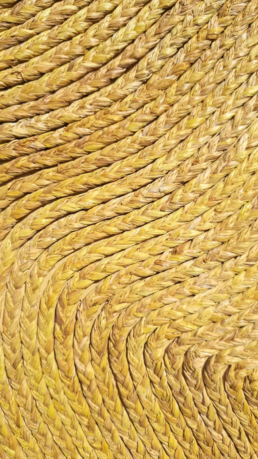 Tapis en Raphia "Tronc d'arbre" (120cm) Maison Sisal