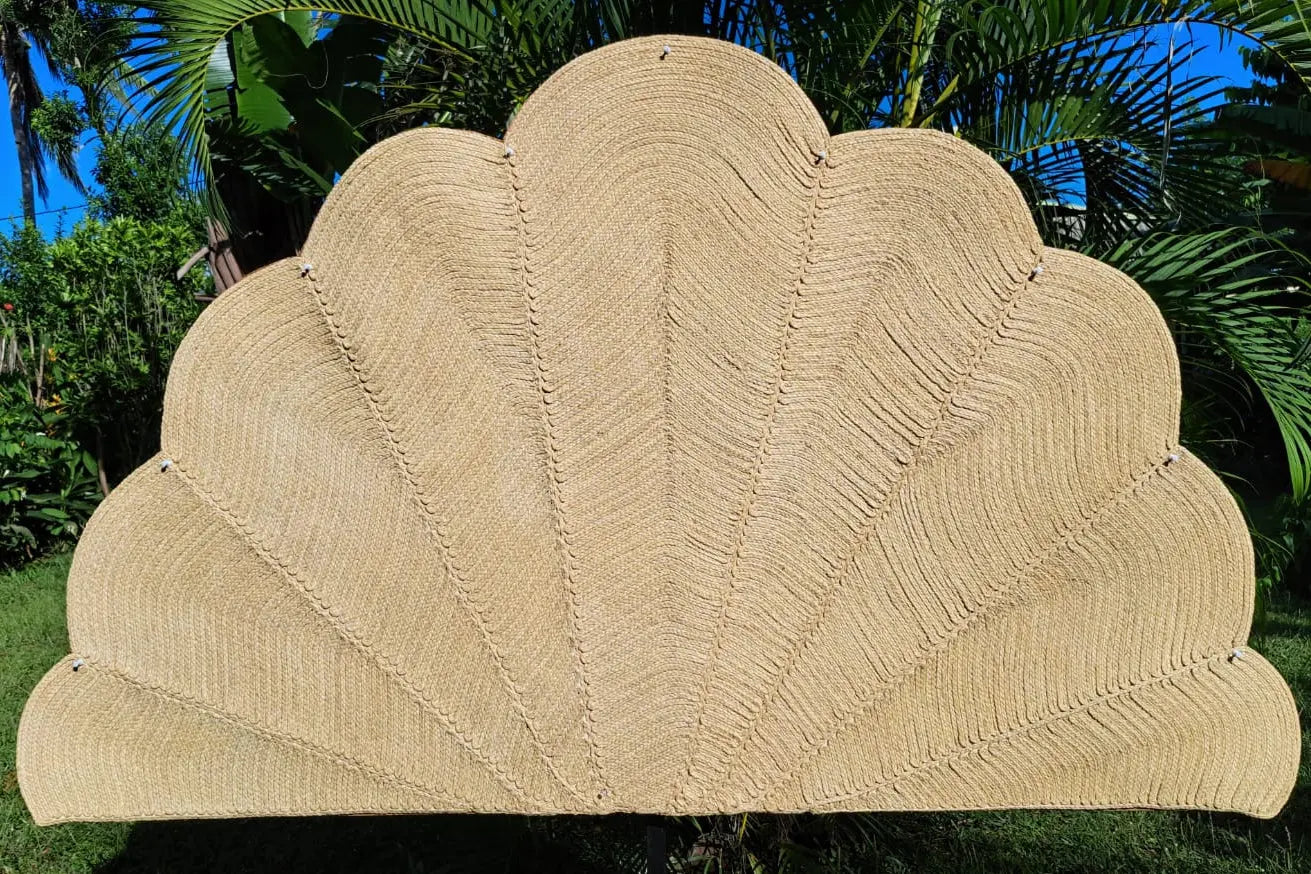 Tapis en Raphia "Coquille St Jacques" (160cm*80cm) Maison Sisal