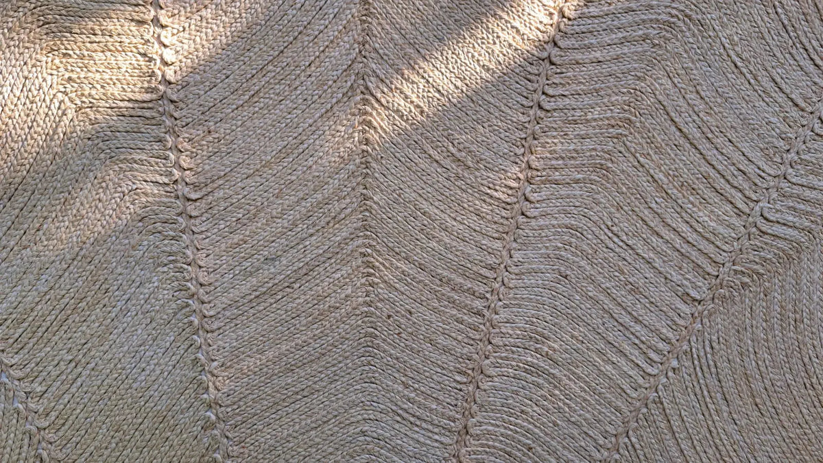 Tapis en Raphia "Coquille St Jacques" (160cm*80cm) Maison Sisal