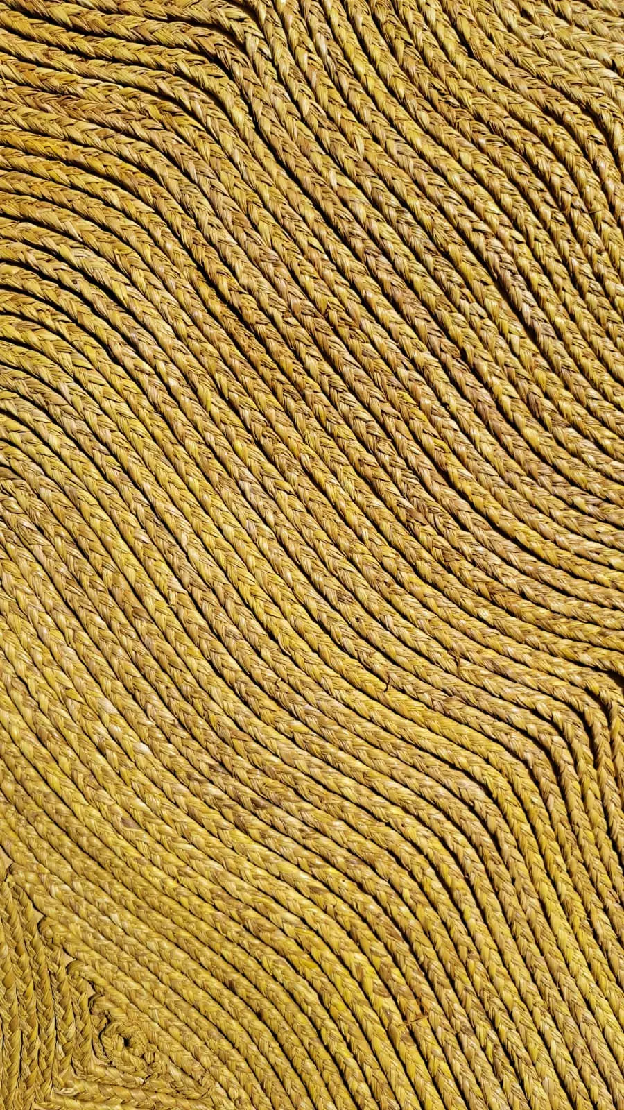 Tapis en Raphia "Tronc d'arbre" (120cm) Maison Sisal