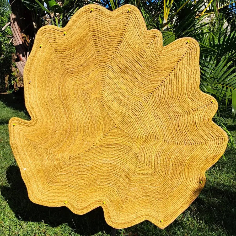 Tapis en Raphia "Tronc d'arbre" (120cm) Maison Sisal