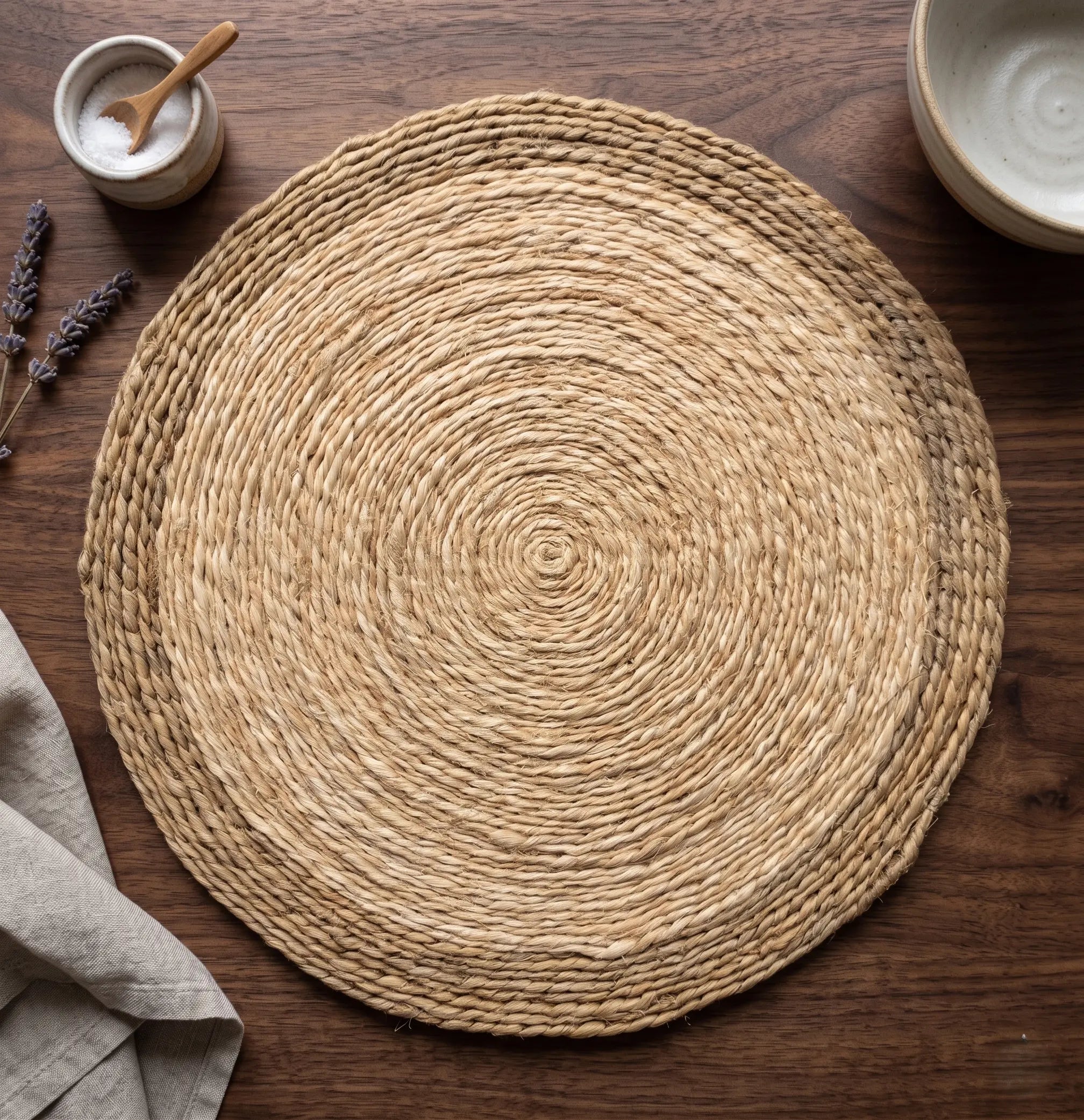 6 Sets de table "Disque" – 100% Sisal Maison Sisal