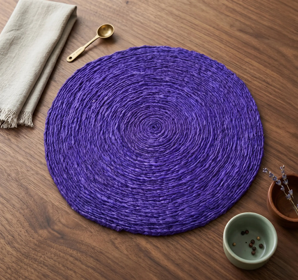 6 Sets de table "Disque" – 100% Sisal Maison Sisal