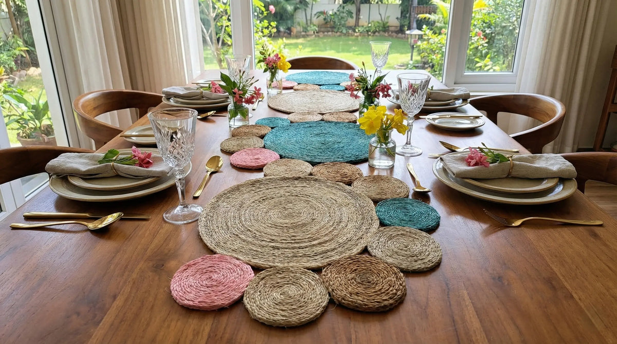 Chemin de table en Sisal (1 mètre) Maison Sisal