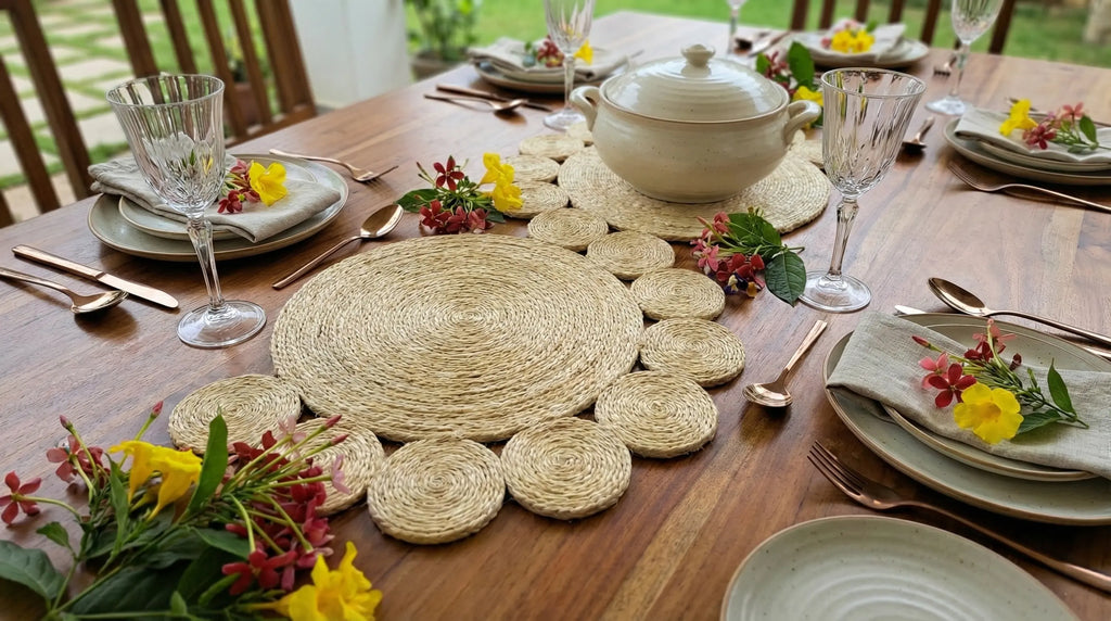 Chemin de table en Sisal (1 mètre) Maison Sisal