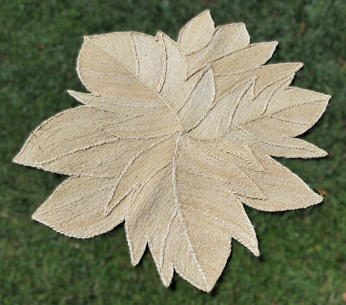 Tapis en Sisal "Feuille" (1,50m) Maison Sisal