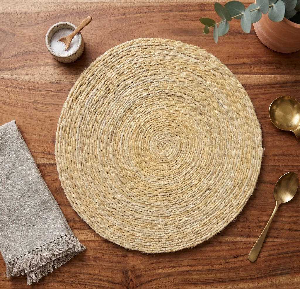 6 Sets de table "Disque" – 100% Sisal Maison Sisal