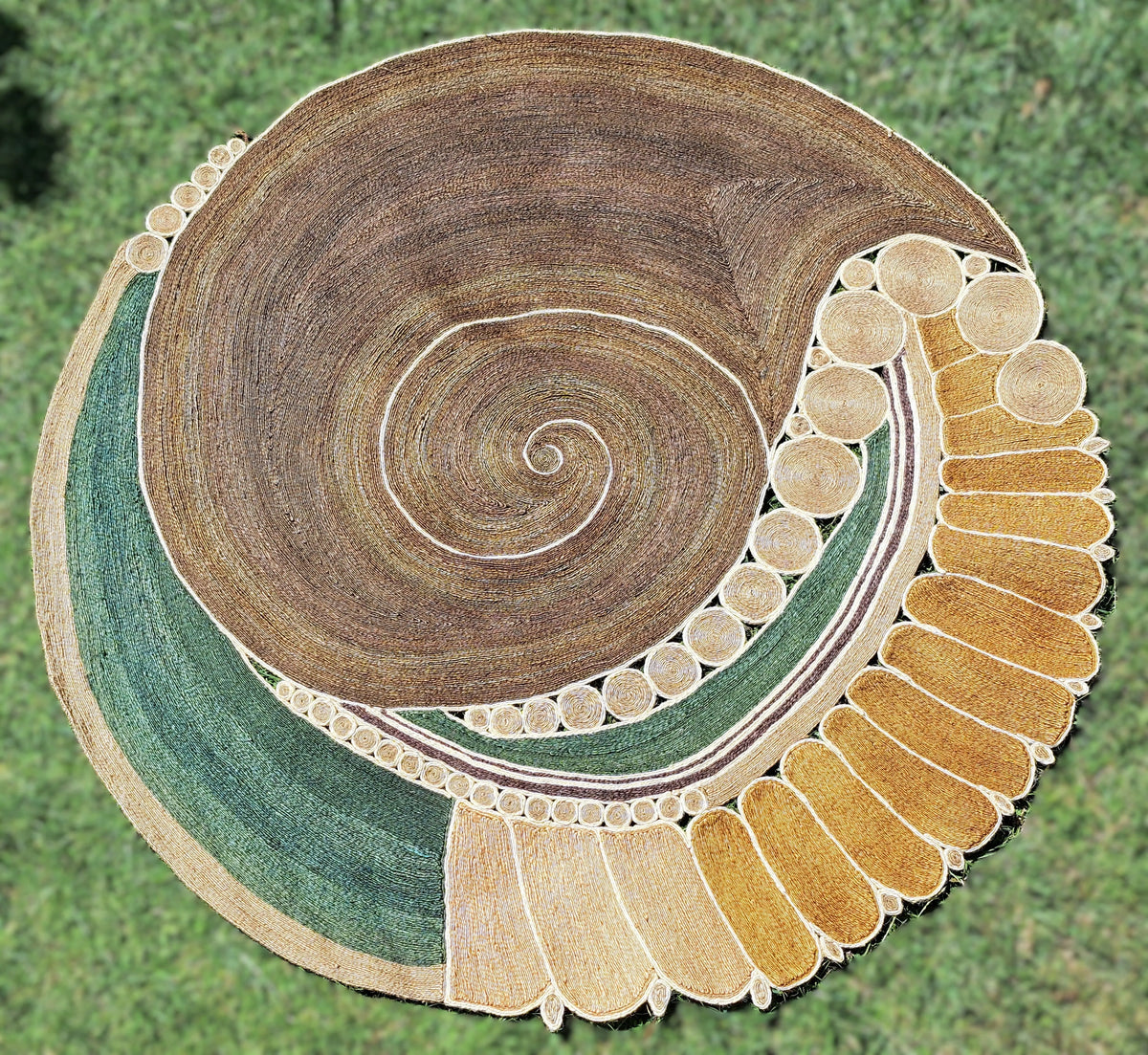 Tapis Rond en Sisal "Nautilus" (2m) Maison Sisal