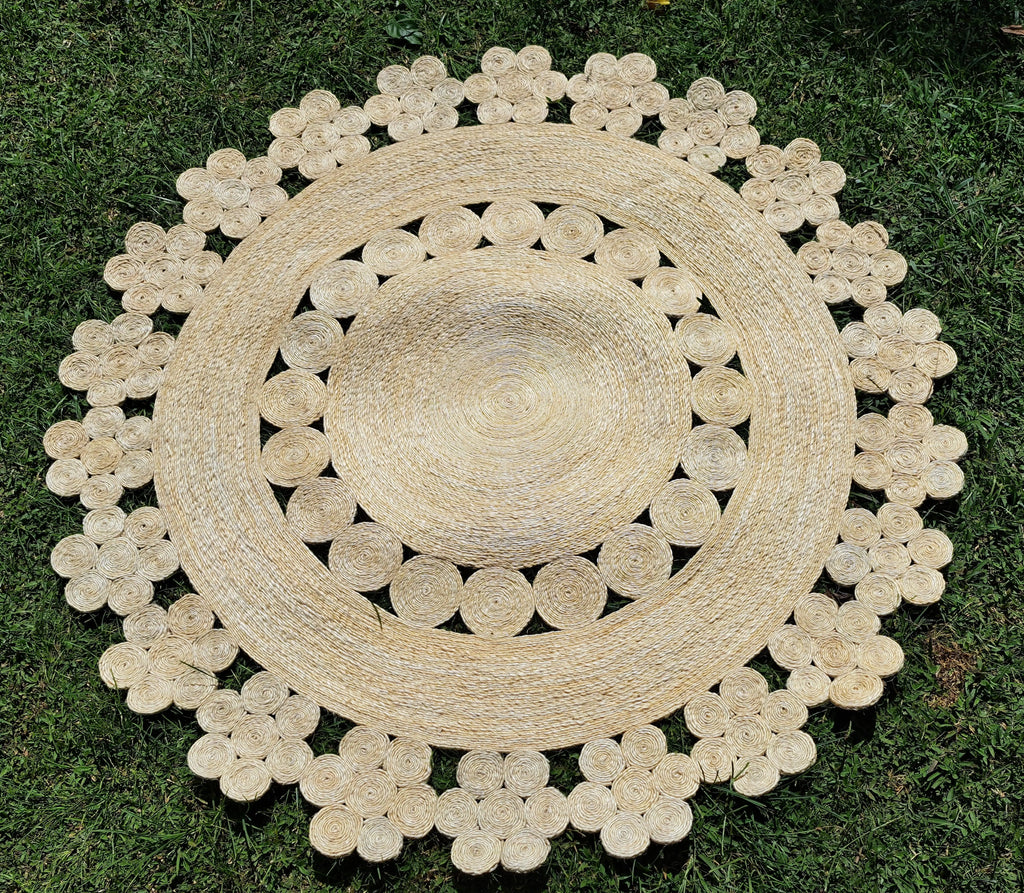 Tapis Rond en Sisal "Flora" (1,50m) Maison Sisal