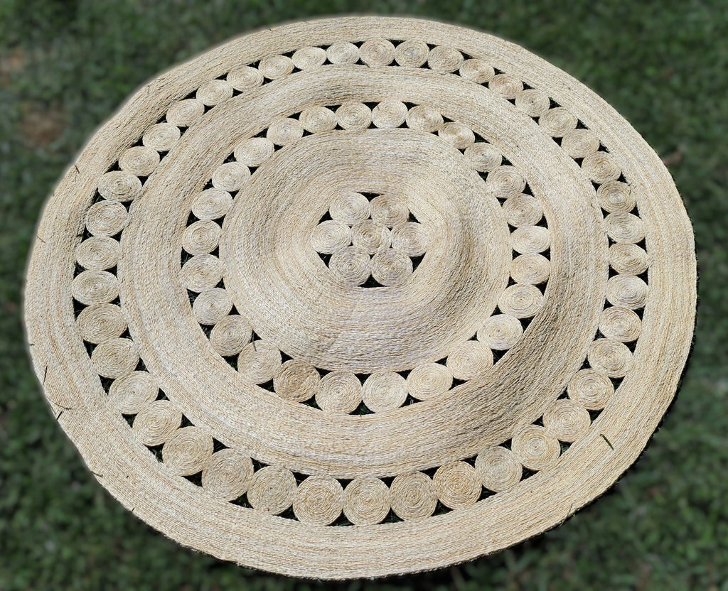 Tapis en Sisal "Rond de rond" (1,80m) Maison Sisal