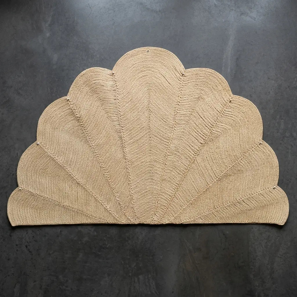 Tapis en Raphia "Coquille St Jacques" (160cm*80cm) Maison Sisal