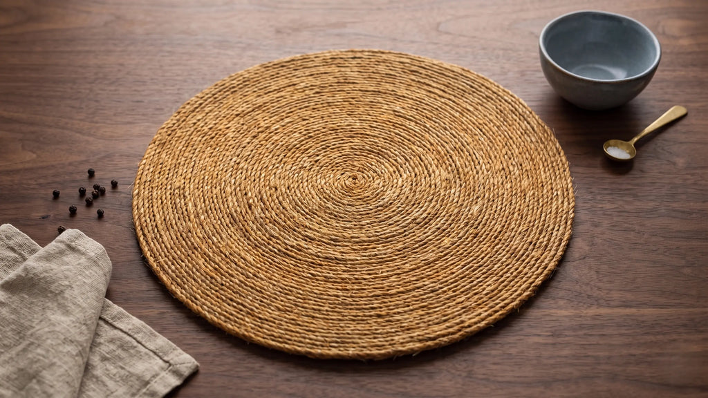 6 Sets de table "Disque" – 100% Sisal Maison Sisal