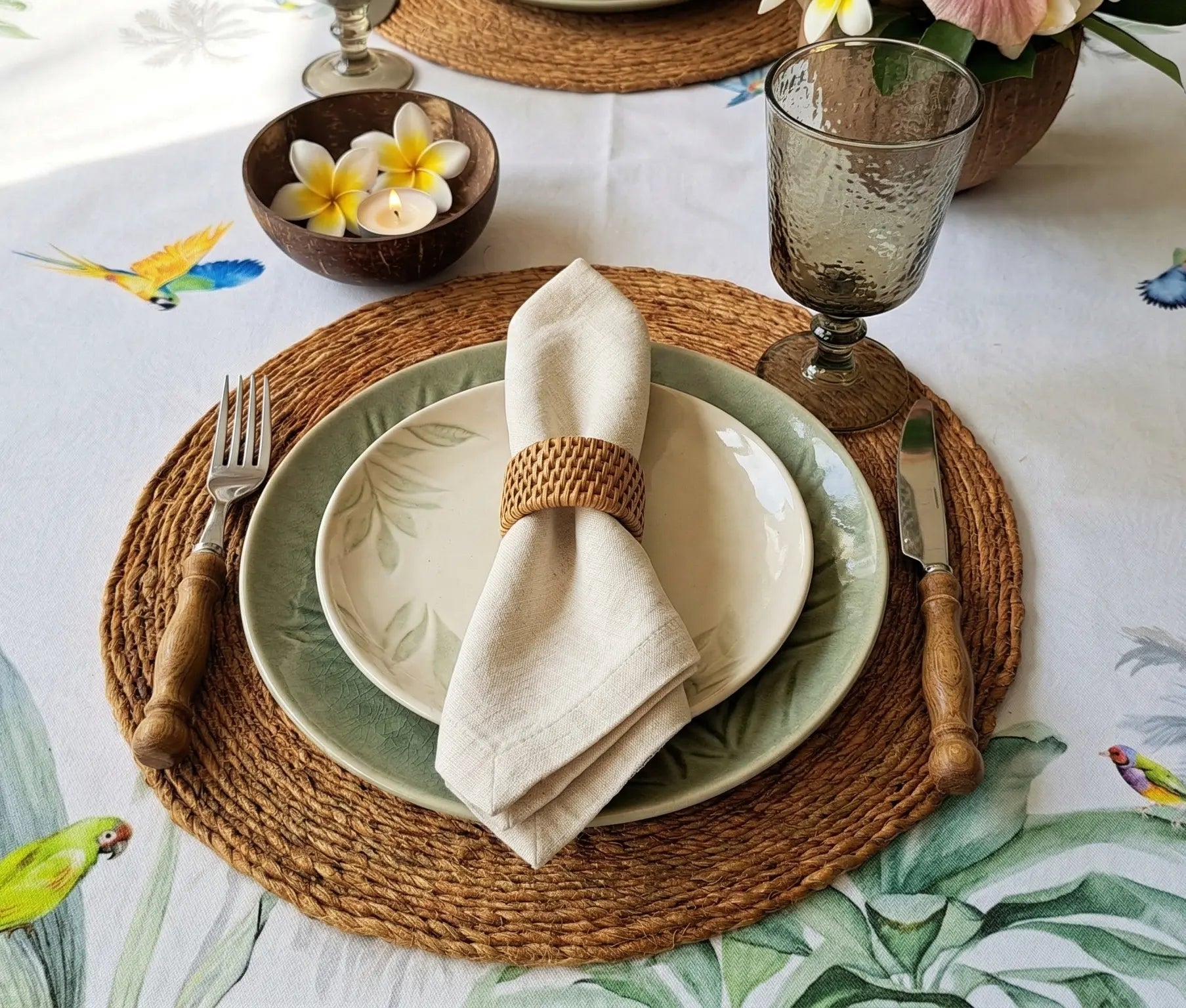 6 Sets de table "Disque" – 100% Sisal Maison Sisal