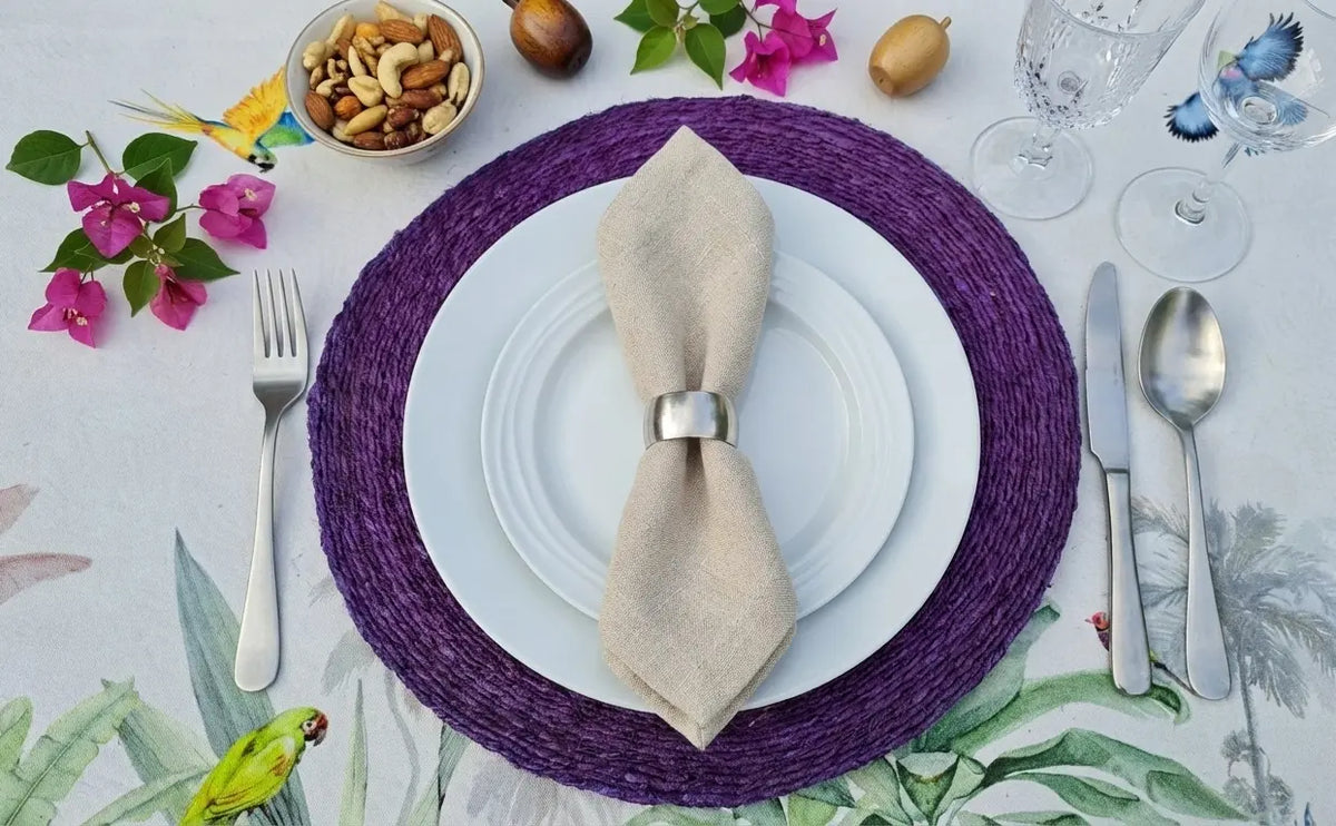 6 Sets de table "Disque" – 100% Sisal Maison Sisal